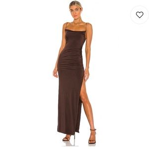 Lovers + Friends Odessa Gown Expresso Brown